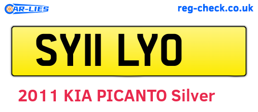 SY11LYO are the vehicle registration plates.