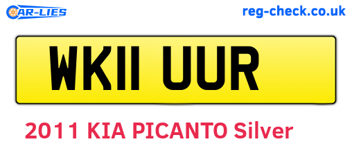 WK11UUR are the vehicle registration plates.