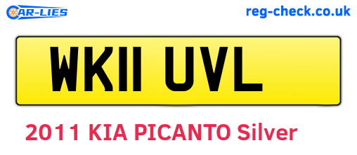 WK11UVL are the vehicle registration plates.