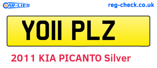 YO11PLZ are the vehicle registration plates.