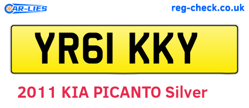 YR61KKY are the vehicle registration plates.