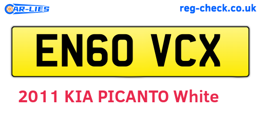 EN60VCX are the vehicle registration plates.