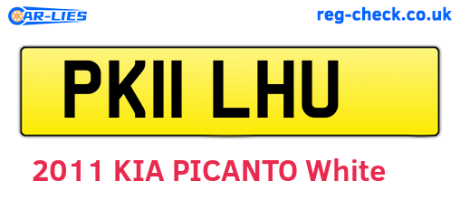 PK11LHU are the vehicle registration plates.