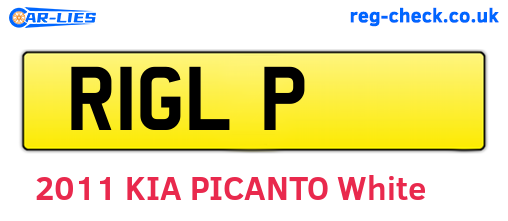 R1GLP are the vehicle registration plates.