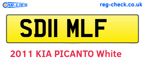 SD11MLF are the vehicle registration plates.
