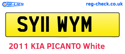 SY11WYM are the vehicle registration plates.
