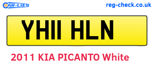 YH11HLN are the vehicle registration plates.