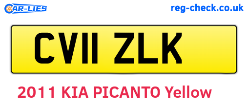 CV11ZLK are the vehicle registration plates.