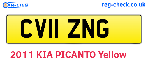 CV11ZNG are the vehicle registration plates.