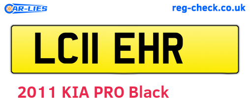 LC11EHR are the vehicle registration plates.