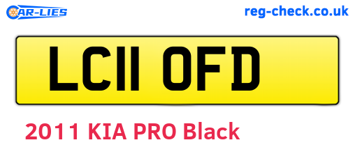 LC11OFD are the vehicle registration plates.