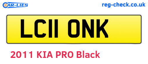 LC11ONK are the vehicle registration plates.