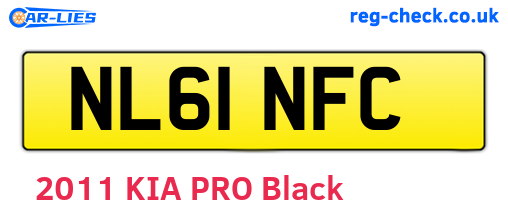 NL61NFC are the vehicle registration plates.
