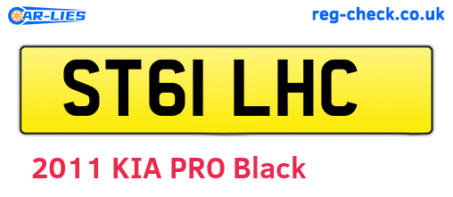 ST61LHC are the vehicle registration plates.