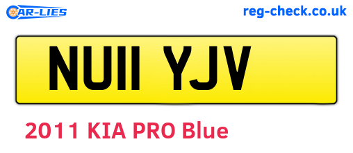 NU11YJV are the vehicle registration plates.