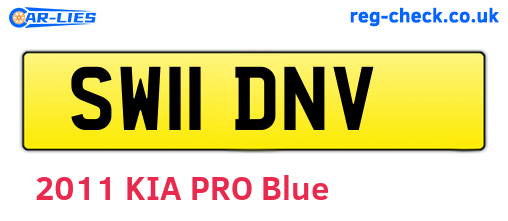 SW11DNV are the vehicle registration plates.