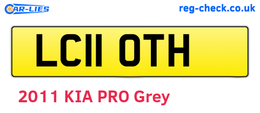 LC11OTH are the vehicle registration plates.