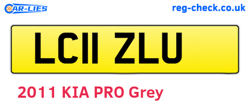 LC11ZLU are the vehicle registration plates.