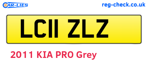 LC11ZLZ are the vehicle registration plates.