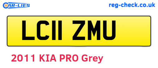 LC11ZMU are the vehicle registration plates.