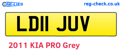 LD11JUV are the vehicle registration plates.