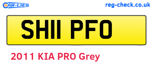 SH11PFO are the vehicle registration plates.