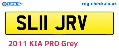 SL11JRV are the vehicle registration plates.