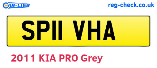 SP11VHA are the vehicle registration plates.