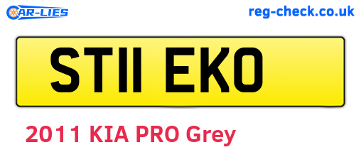 ST11EKO are the vehicle registration plates.