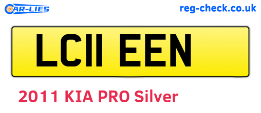 LC11EEN are the vehicle registration plates.