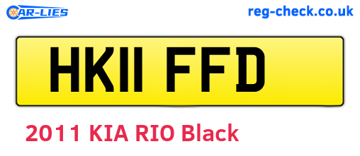 HK11FFD are the vehicle registration plates.