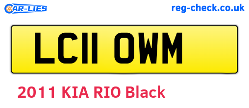 LC11OWM are the vehicle registration plates.
