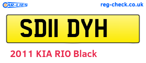 SD11DYH are the vehicle registration plates.