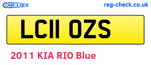 LC11OZS are the vehicle registration plates.