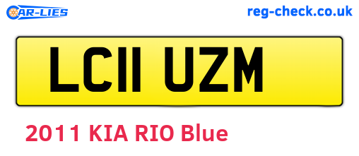 LC11UZM are the vehicle registration plates.