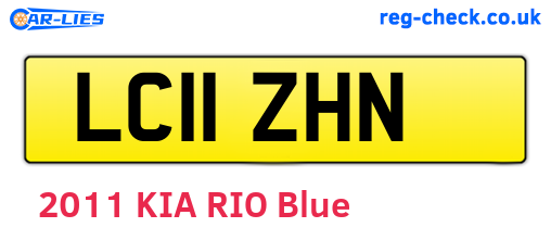 LC11ZHN are the vehicle registration plates.
