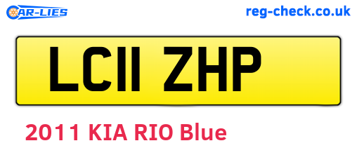 LC11ZHP are the vehicle registration plates.