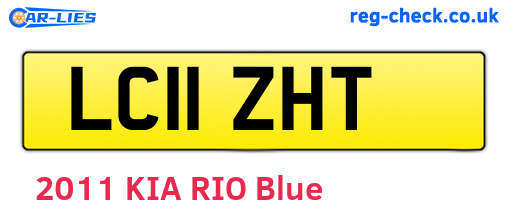 LC11ZHT are the vehicle registration plates.