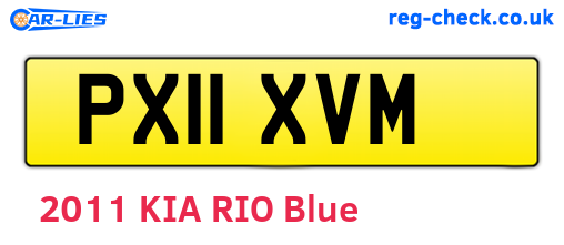 PX11XVM are the vehicle registration plates.