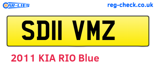 SD11VMZ are the vehicle registration plates.