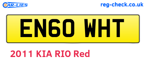 EN60WHT are the vehicle registration plates.