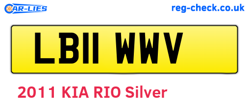 LB11WWV are the vehicle registration plates.