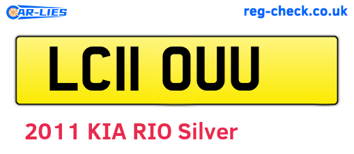 LC11OUU are the vehicle registration plates.