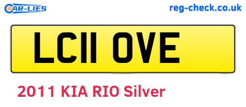 LC11OVE are the vehicle registration plates.