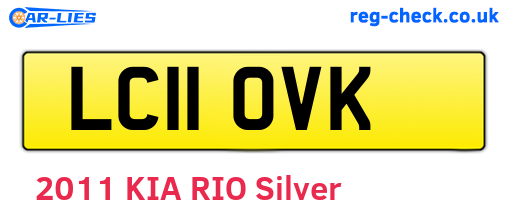 LC11OVK are the vehicle registration plates.
