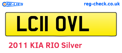 LC11OVL are the vehicle registration plates.