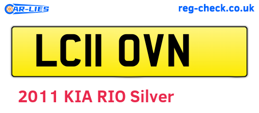 LC11OVN are the vehicle registration plates.