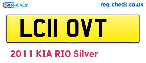 LC11OVT are the vehicle registration plates.