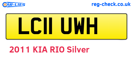 LC11UWH are the vehicle registration plates.