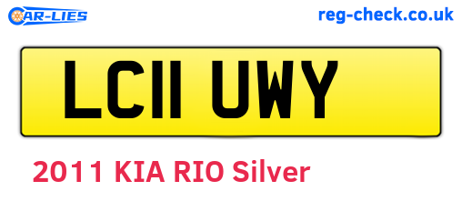 LC11UWY are the vehicle registration plates.